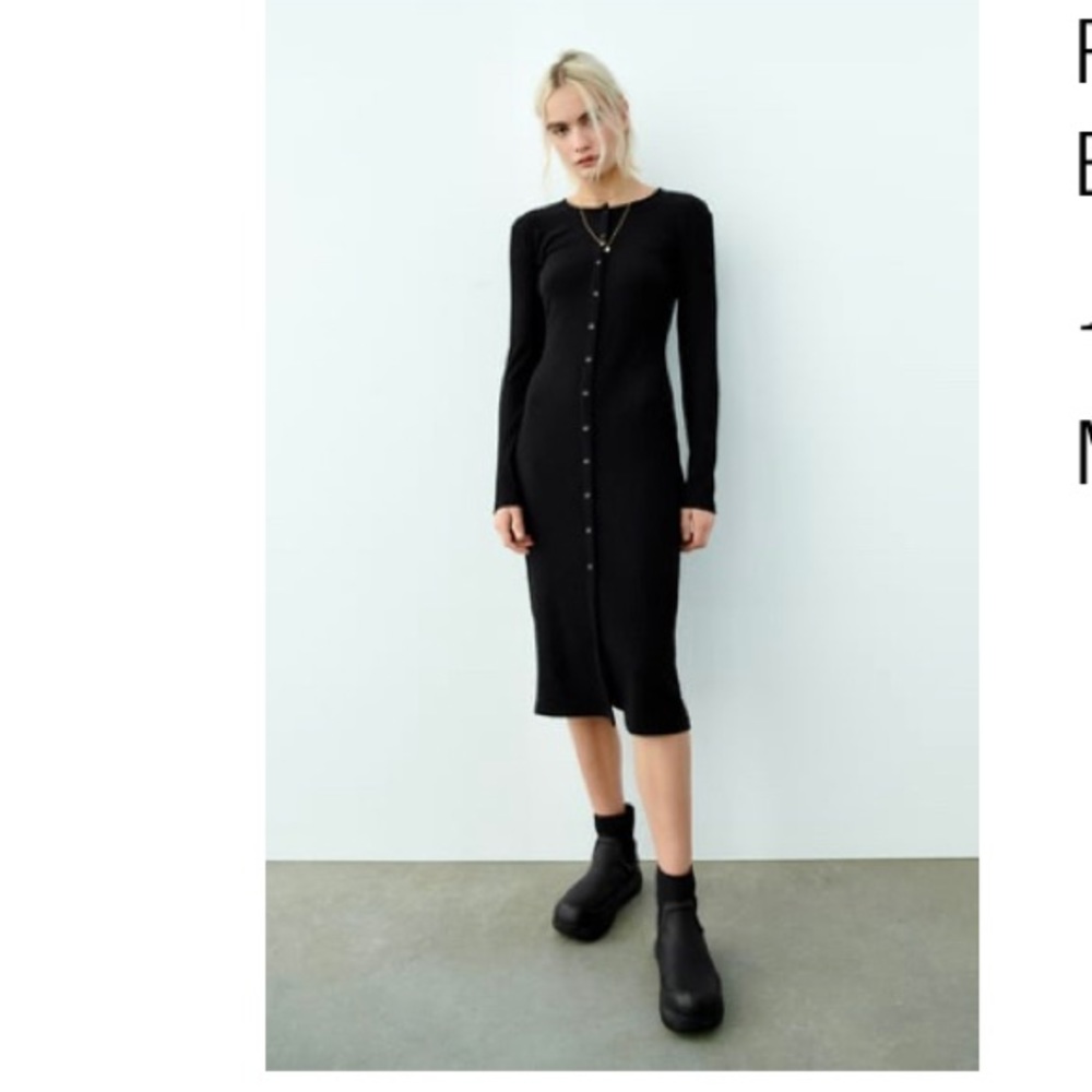 Zara black dress